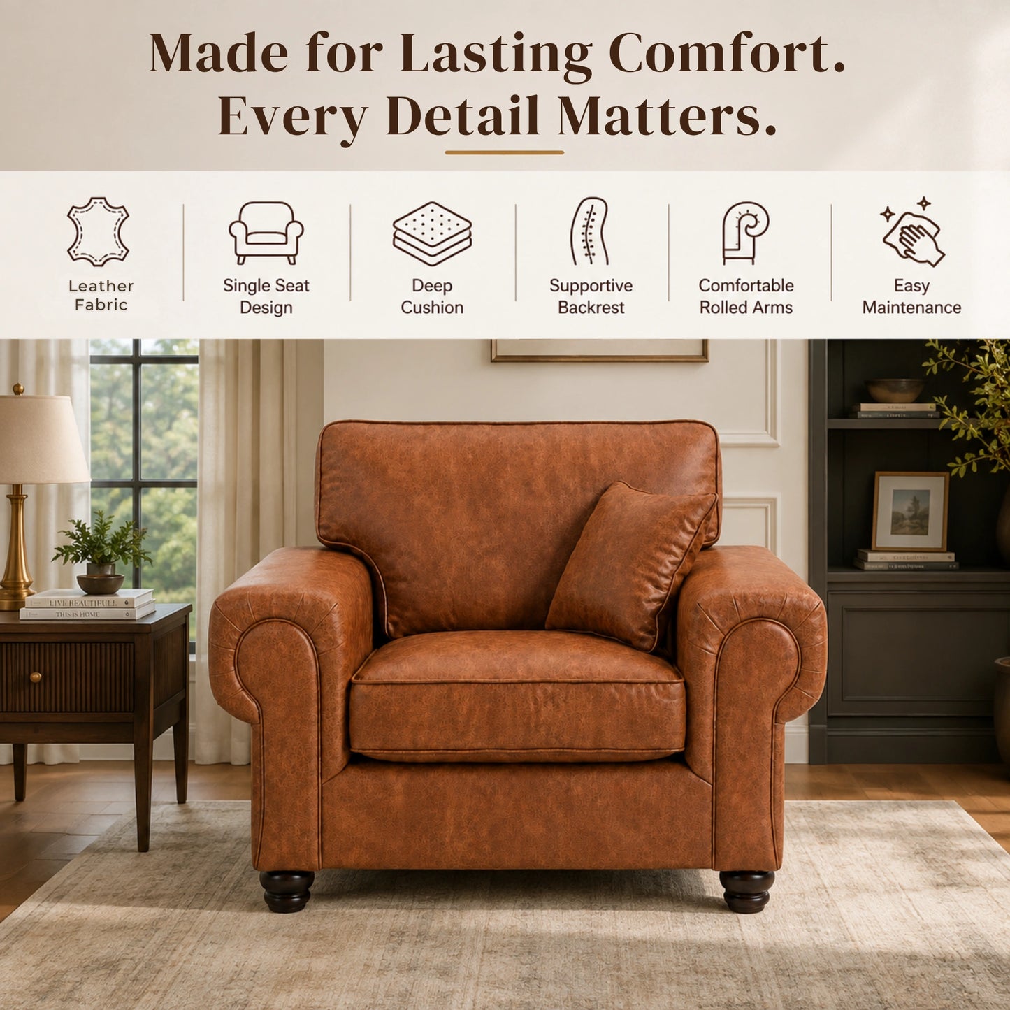 Brown Armchair