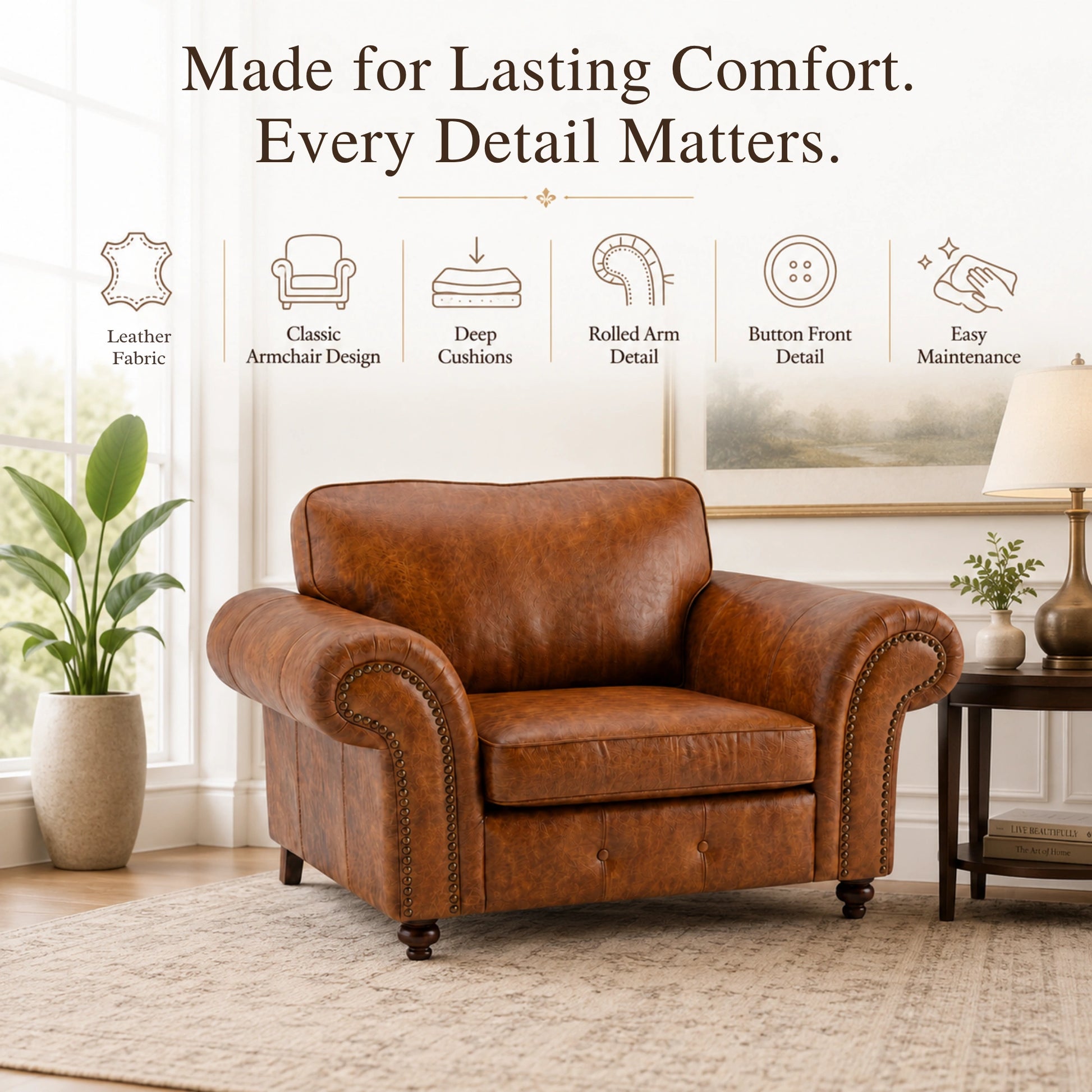 Brown Armchair