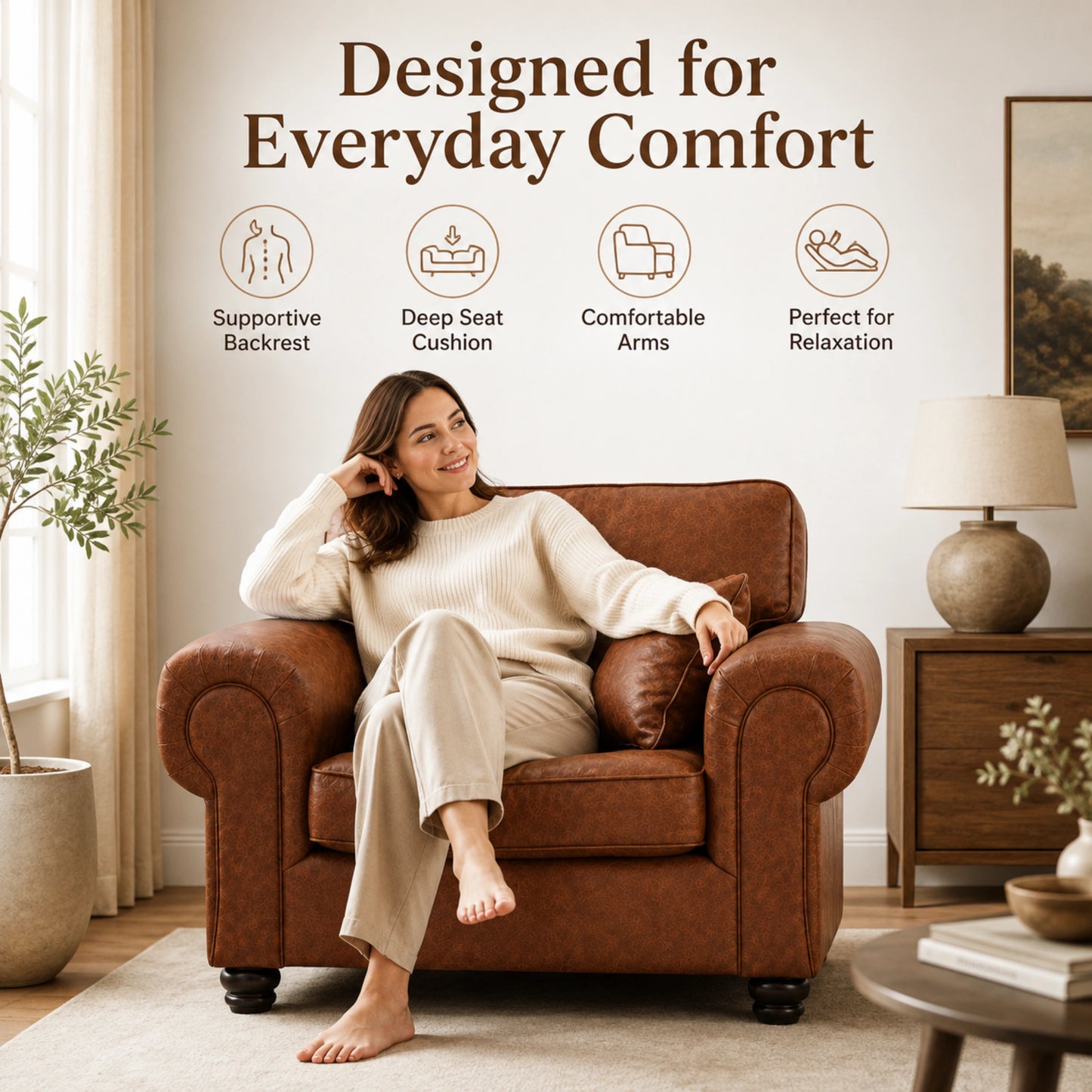 Brown Armchair