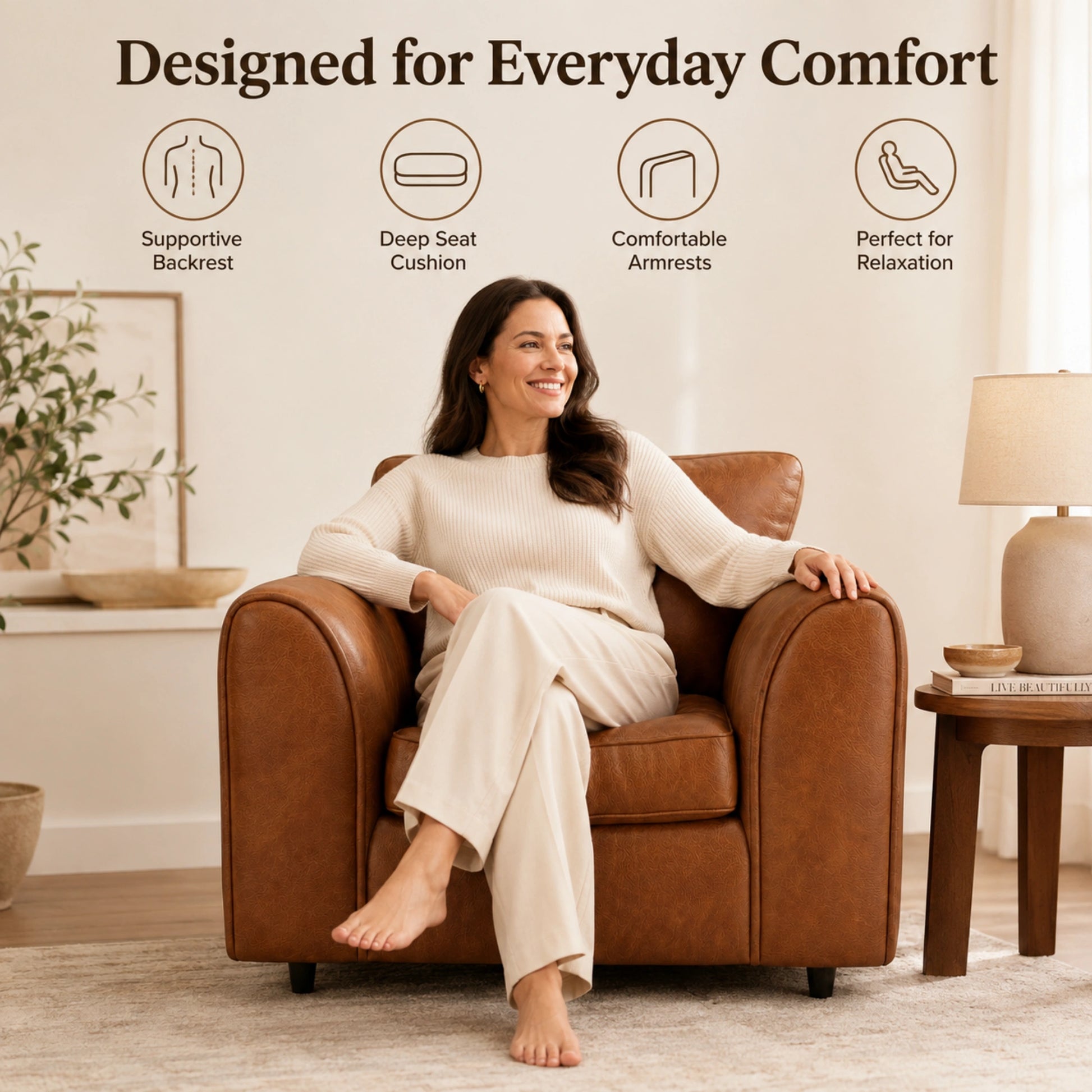 Brown Armchair