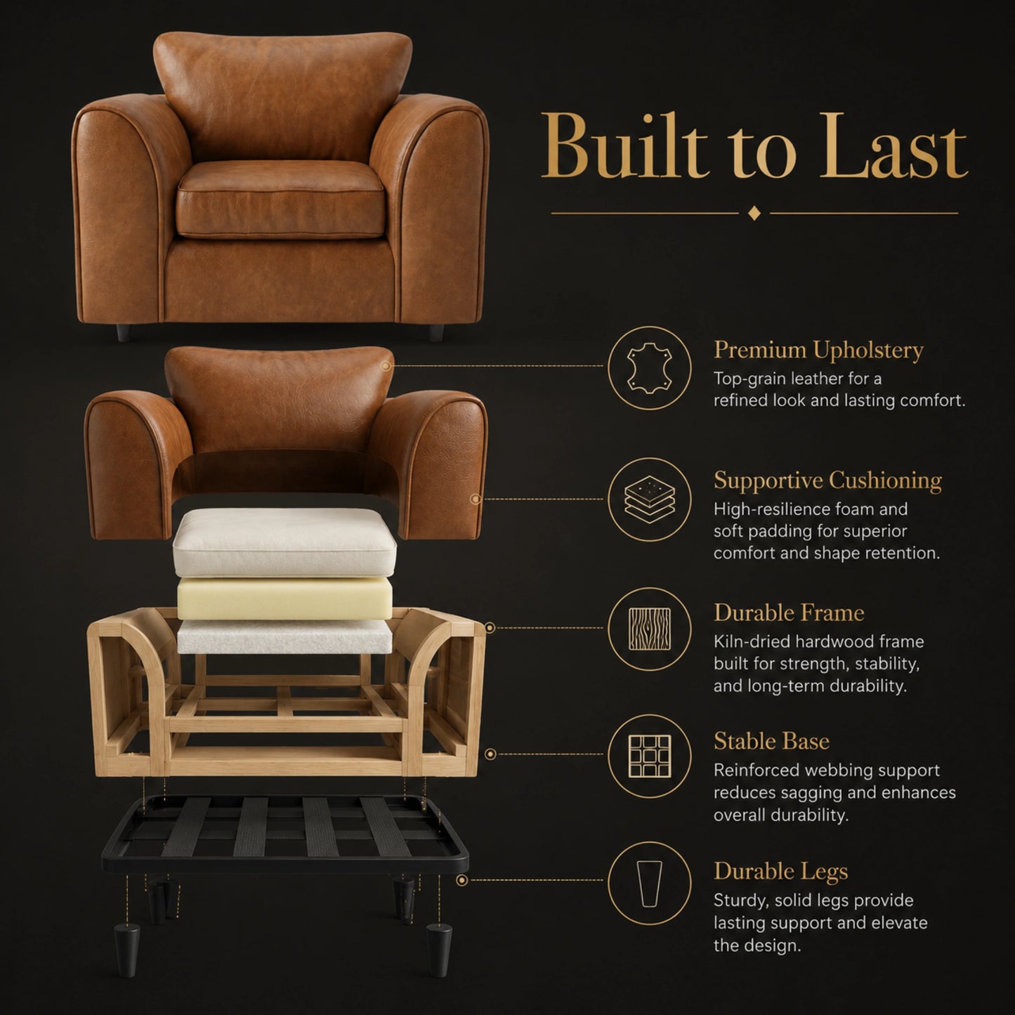 Brown Armchair