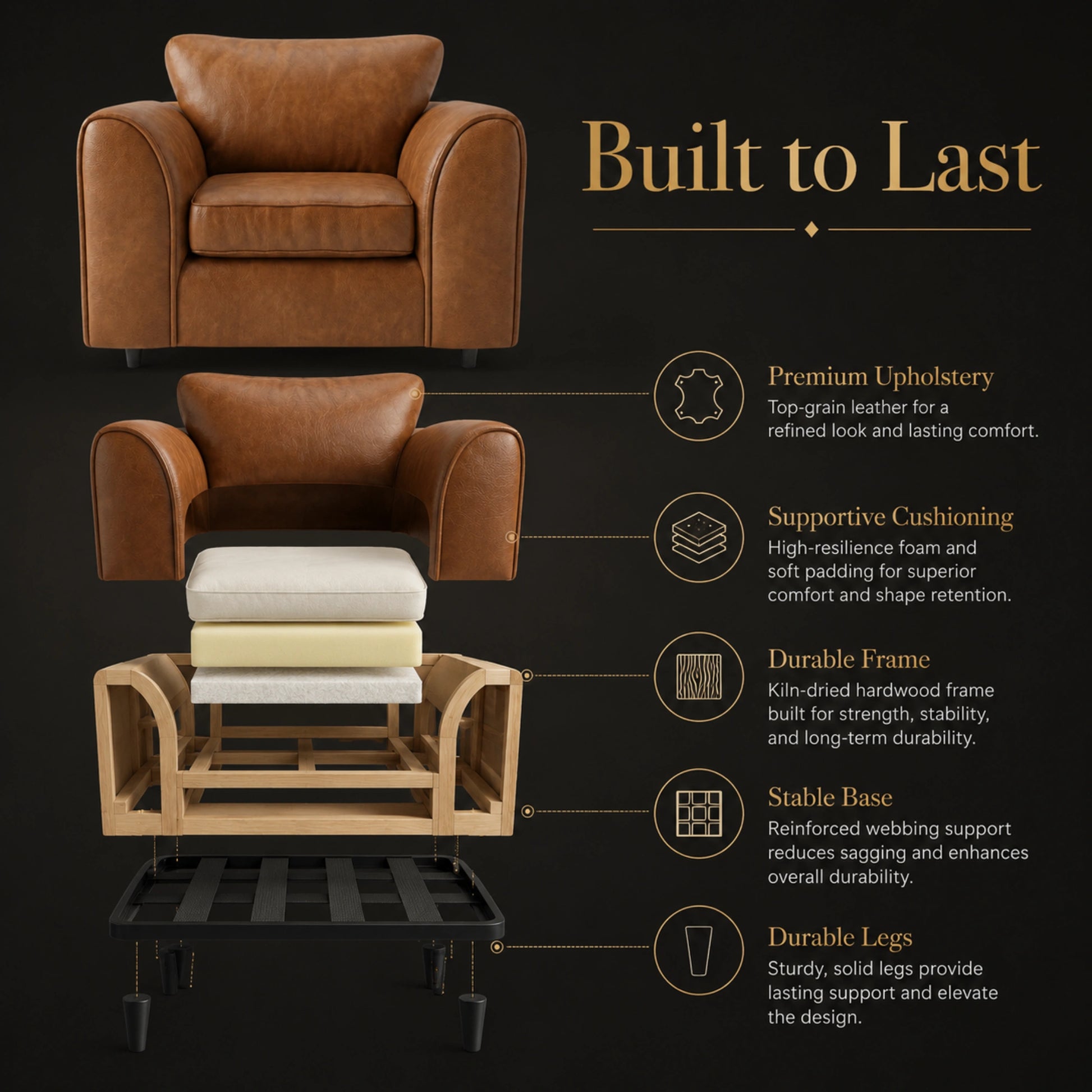 Brown Armchair
