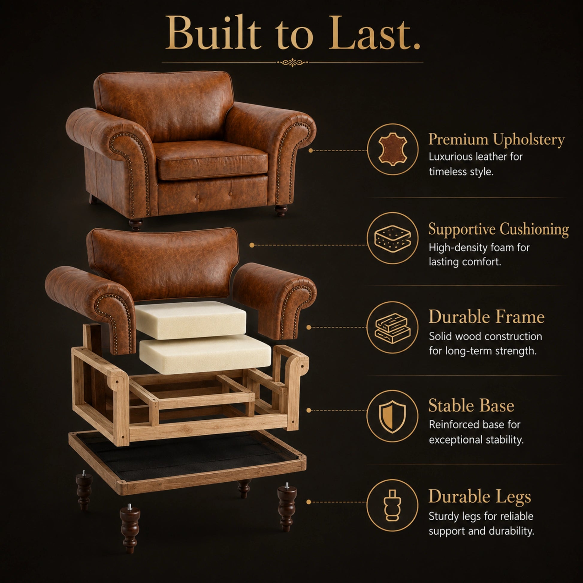 Brown Armchair