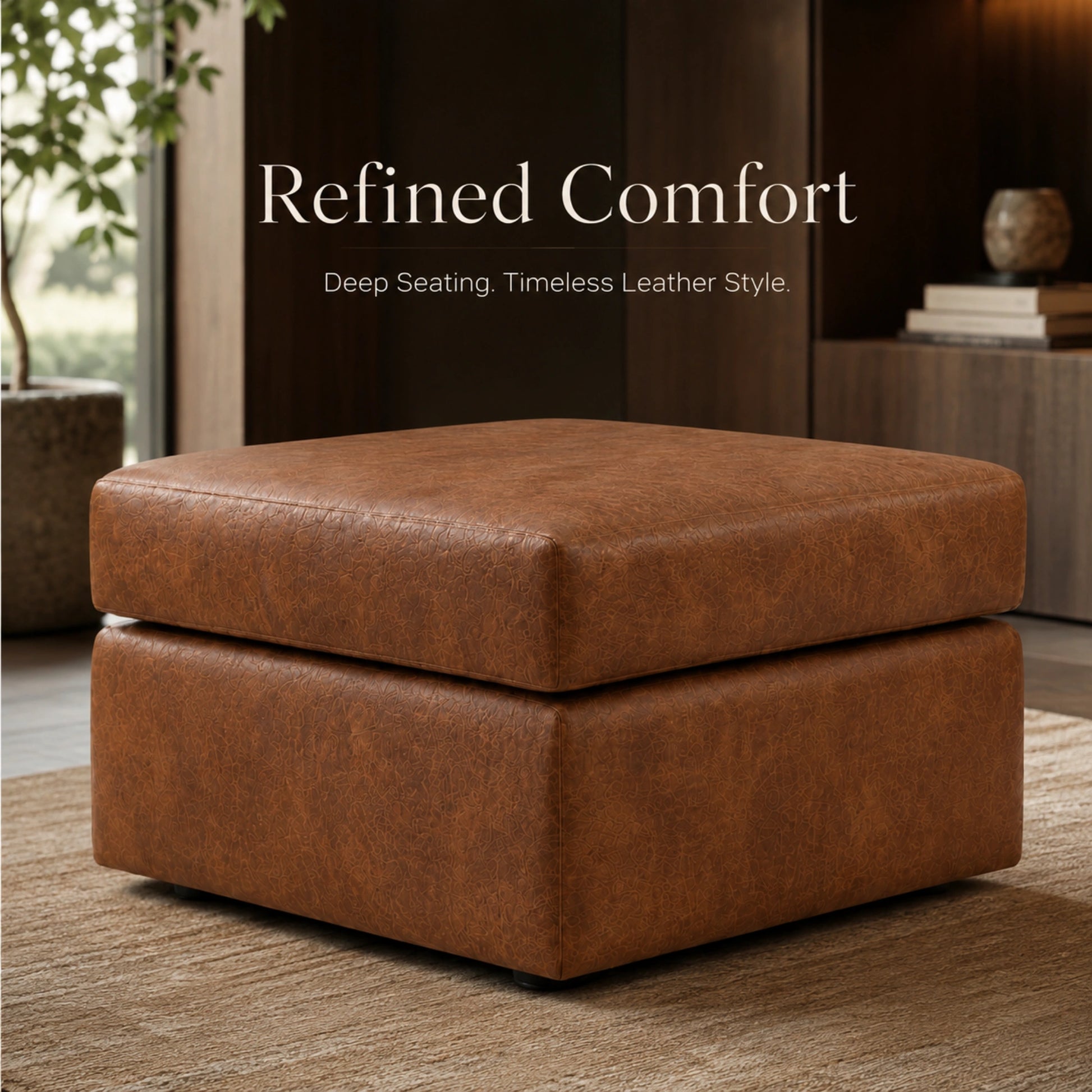 Brown Footstool
