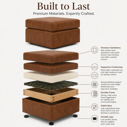 Brown Footstool