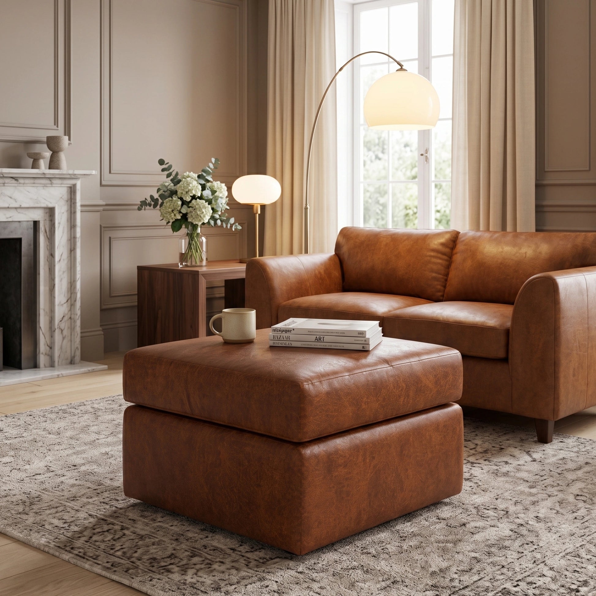 Brown  Footstool