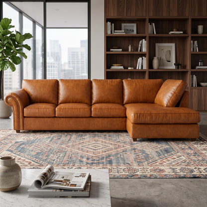 Brown 5 Seater Right hand facing