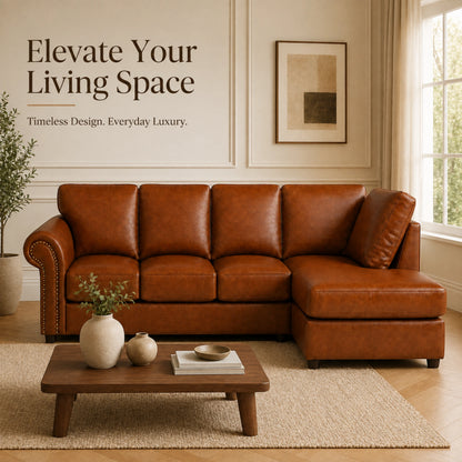 Brown 5 Seater Right hand facing 