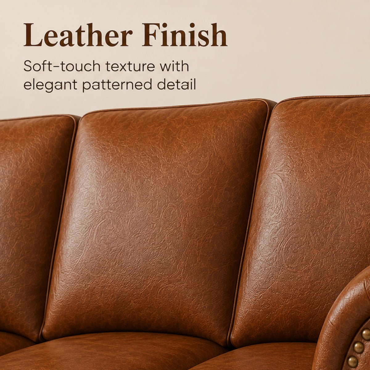 Brown 5 Seater Right hand facing