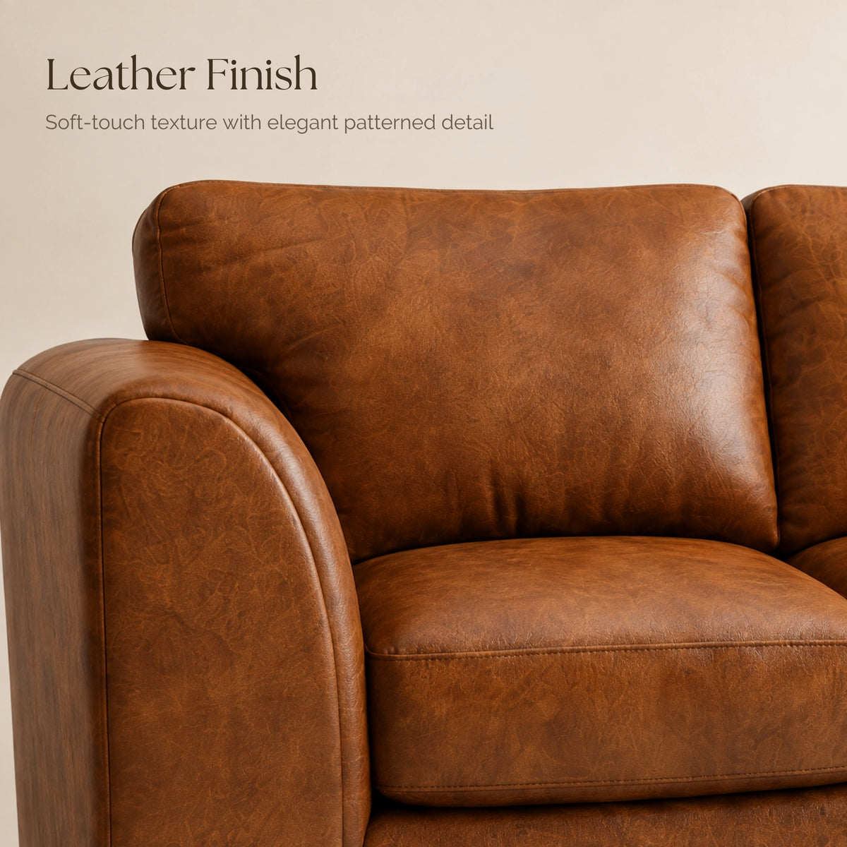 Brown | 4 Seater | Right Hand Facing