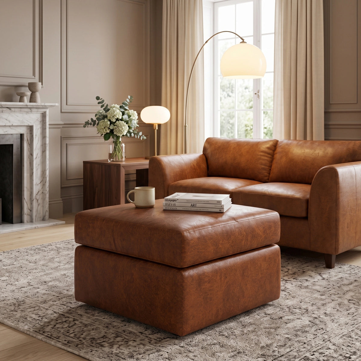 Brown Footstool