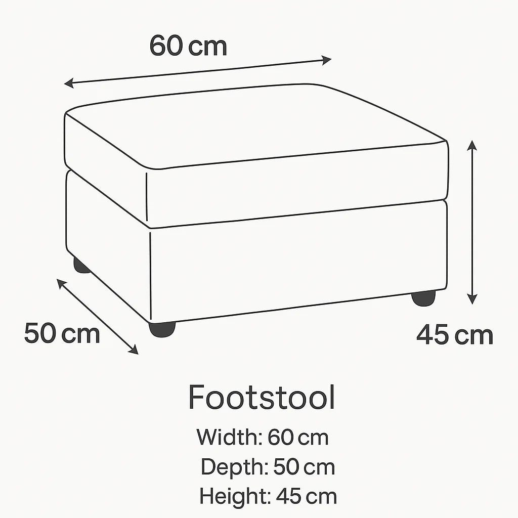 Verona Fabric Footstool