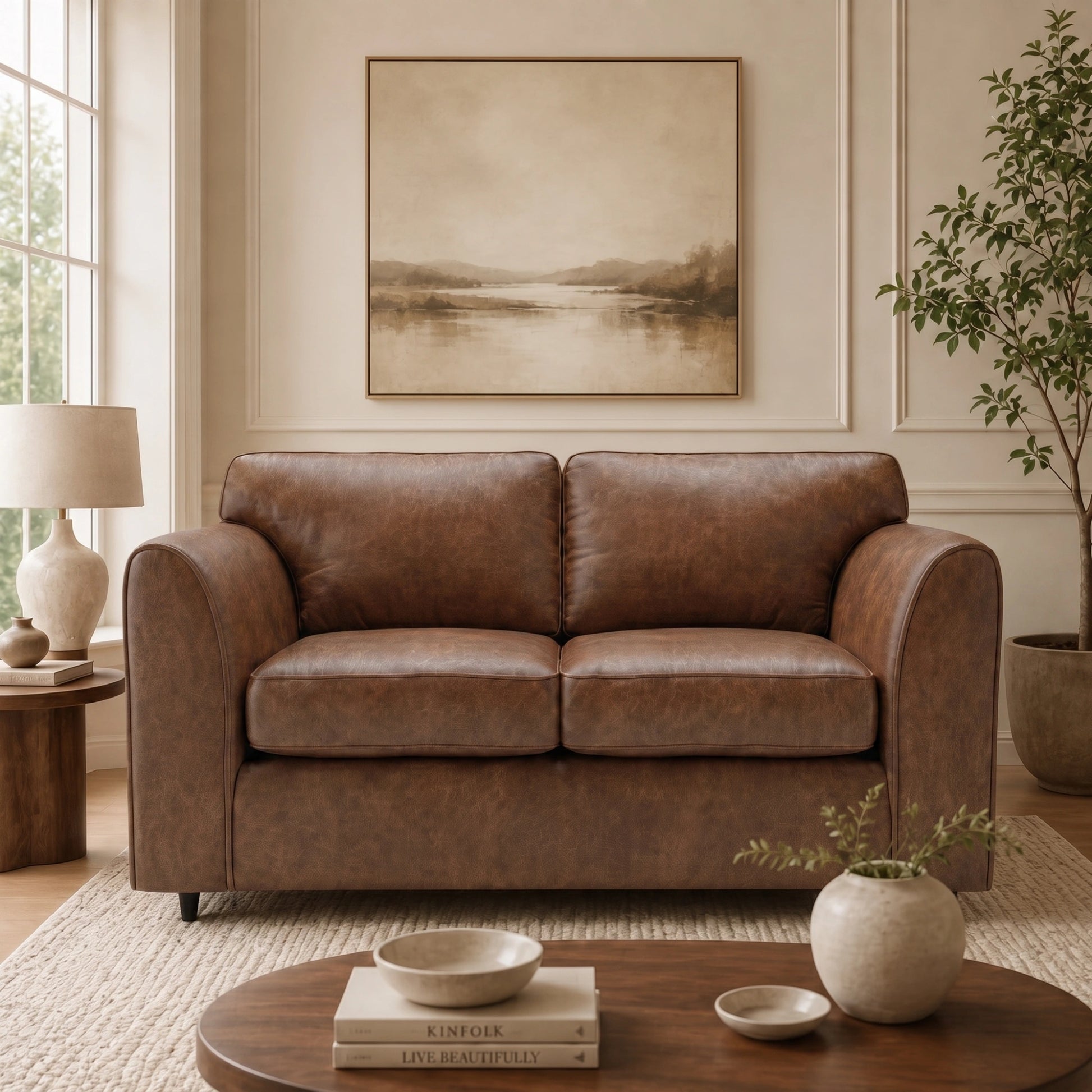 Chocolate Brown 2 Seater