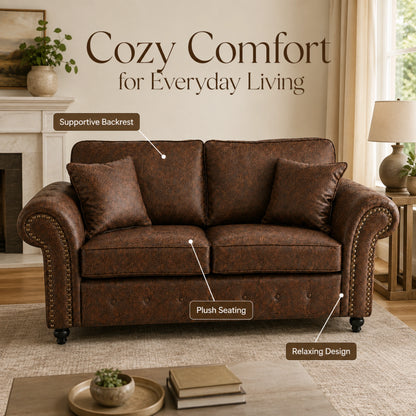 Chocolate Brown 2 Seater