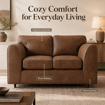 Chocolate Brown 2 Seater