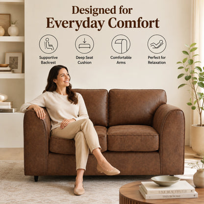 Chocolate Brown 2 Seater