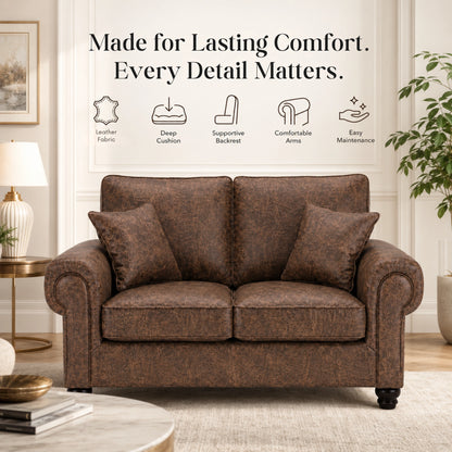 Chocolate Brown 2 Seater