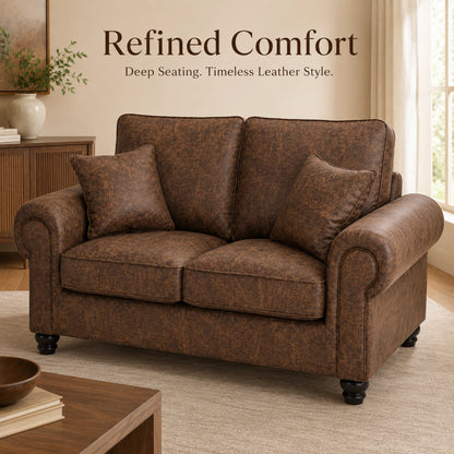 Chocolate Brown 2 Seater