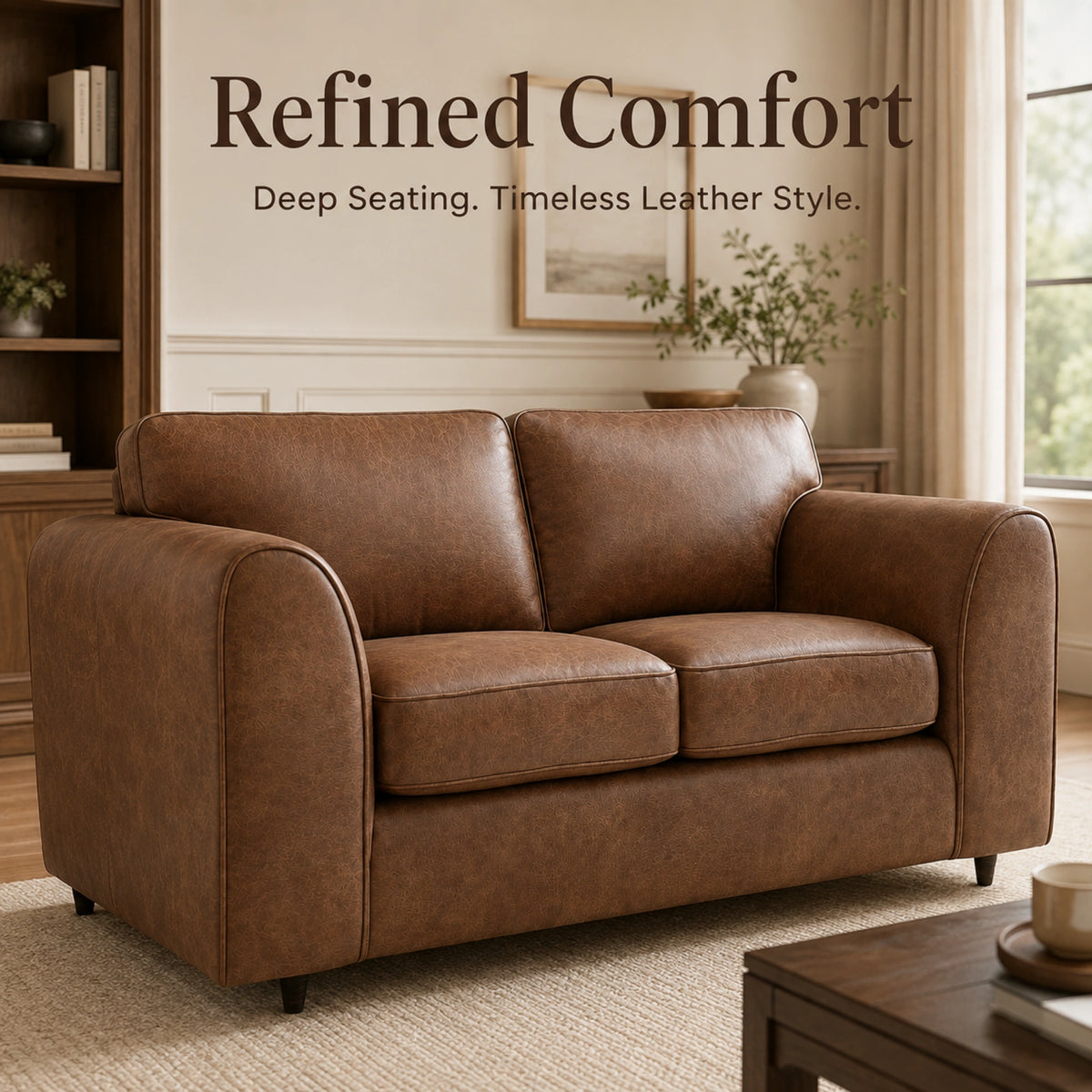 Chocolate Brown 2 Seater