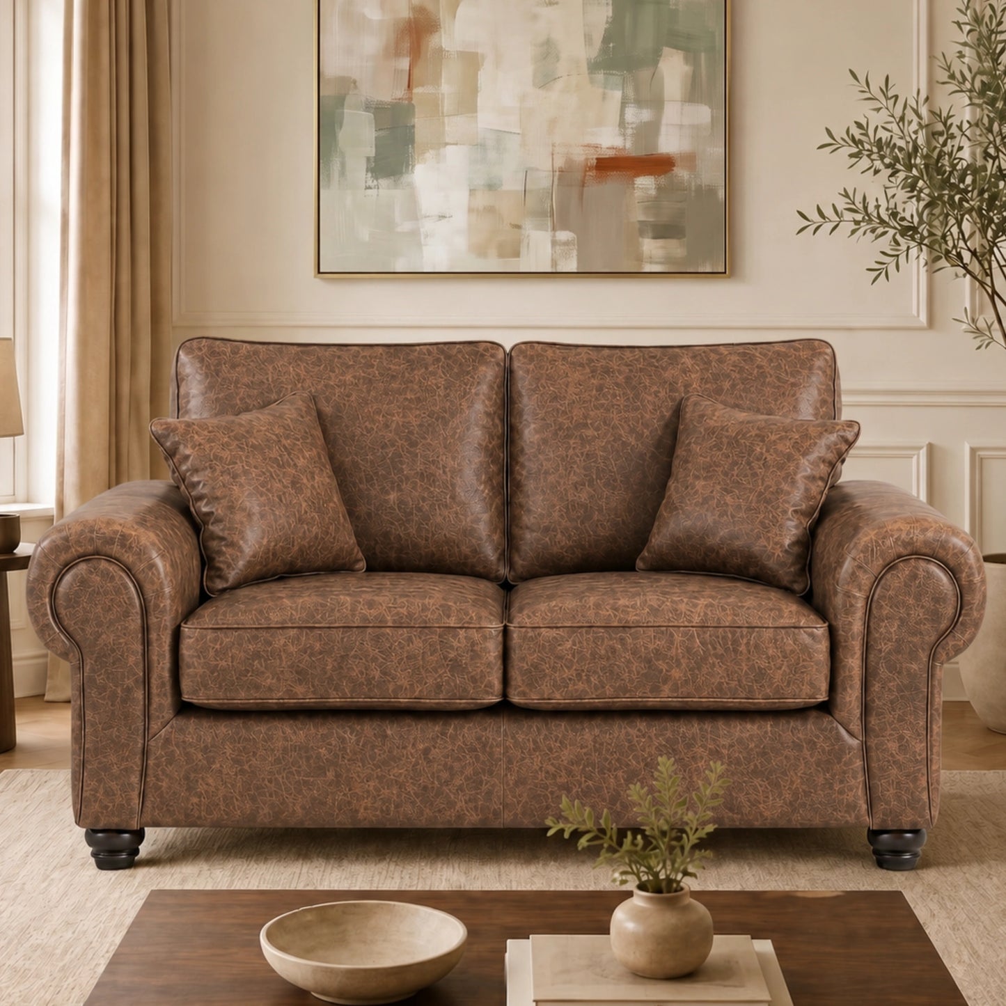 Chocolate Brown 2 Seater
