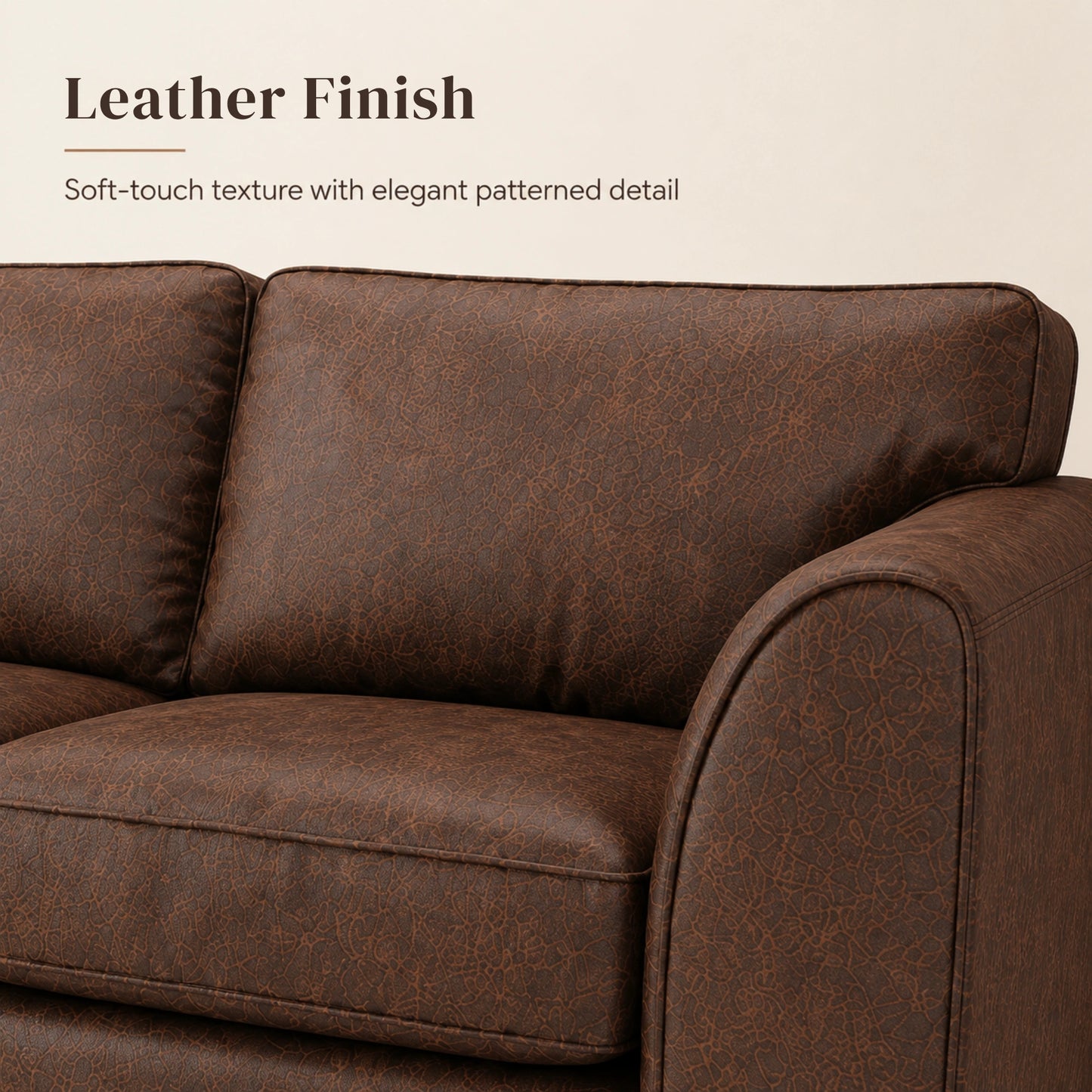 Chocolate Brown 3 Seater