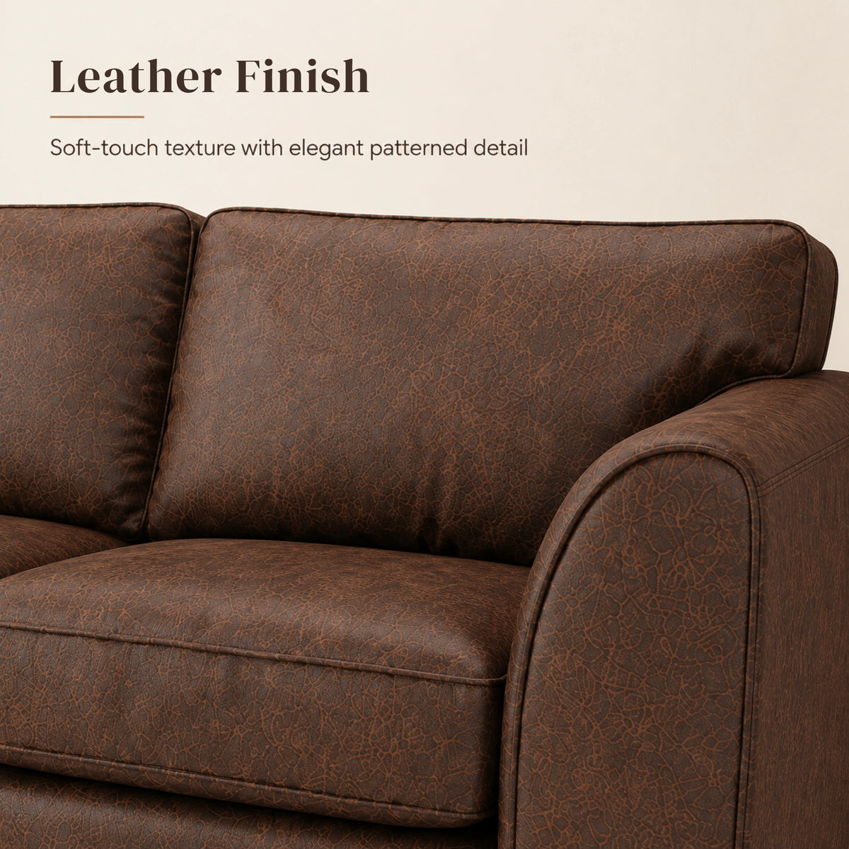 Chocolate Brown 3 Seater