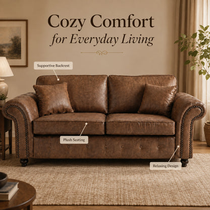 Chocolate Brown 3 seater