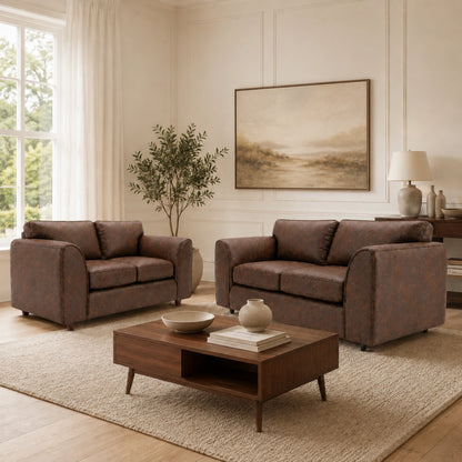 Chocolate Brown 3+2 Seater