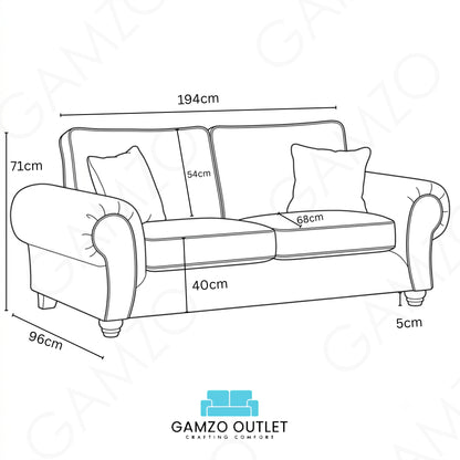 Chocolate Brown 3+2 Seater