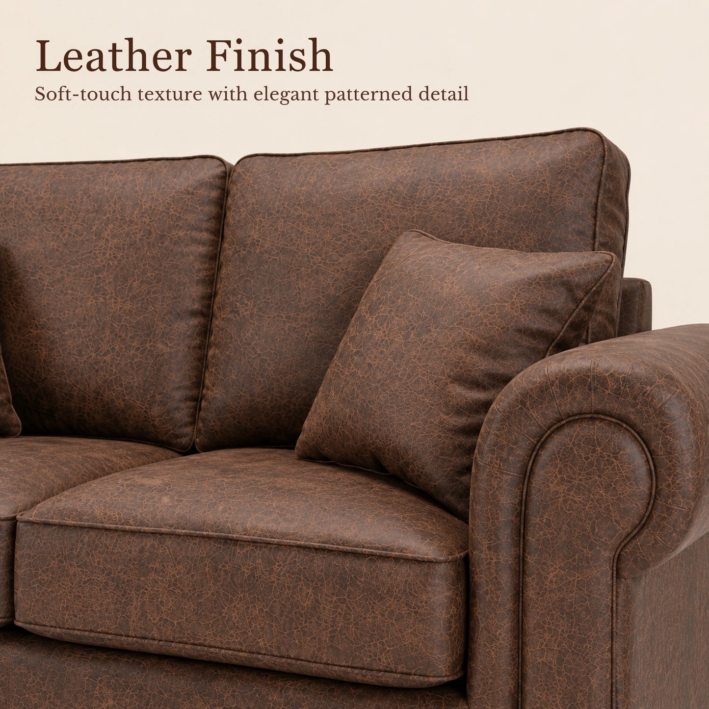 Chocolate Brown 3+2 Seater