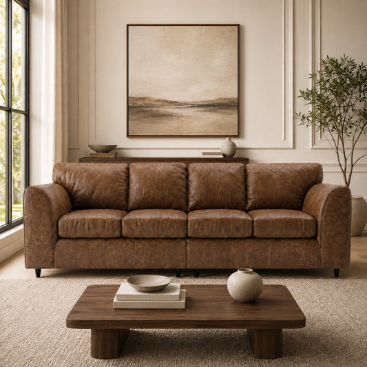 Chocolate Brown 4 Seater