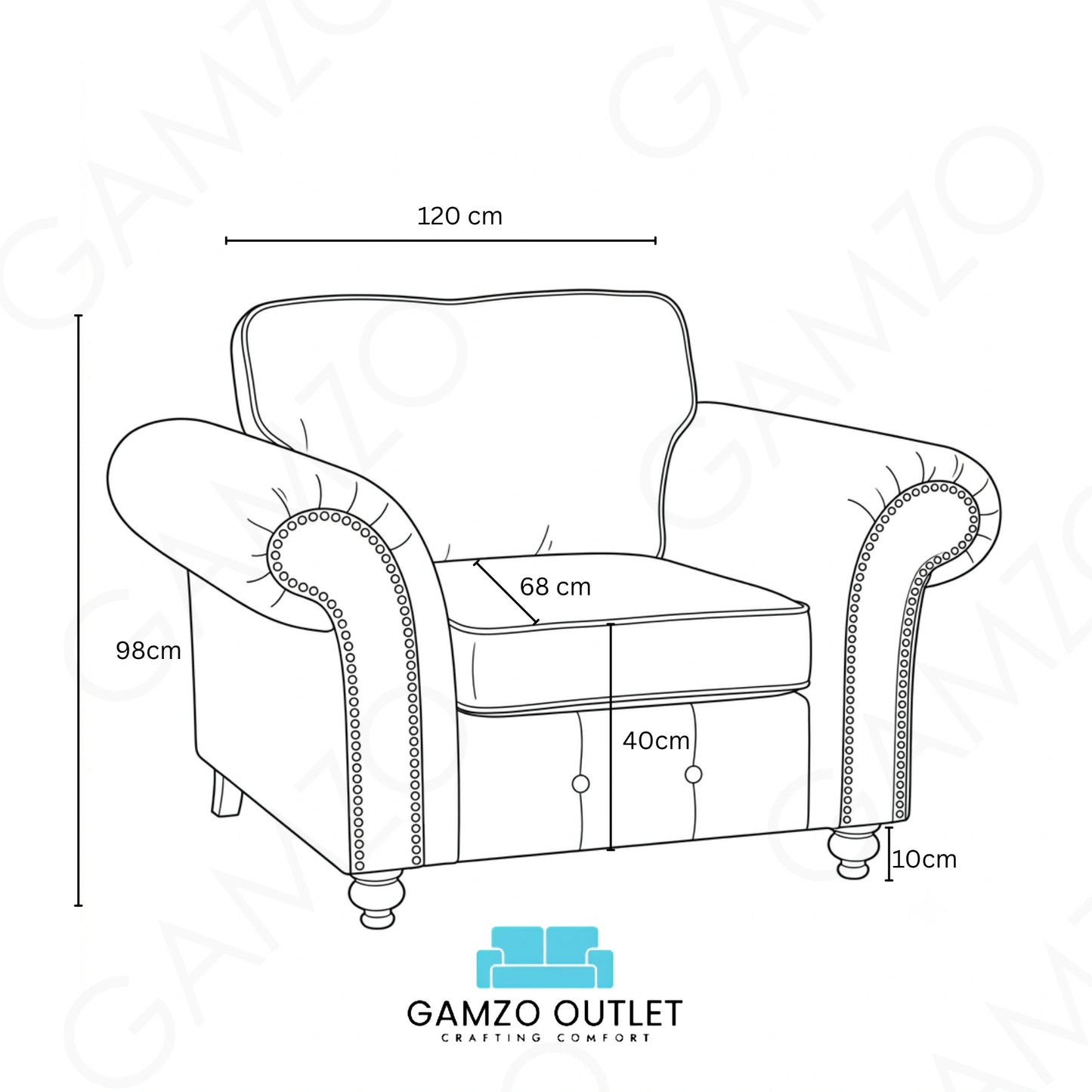 Chocolate Brown Armchair