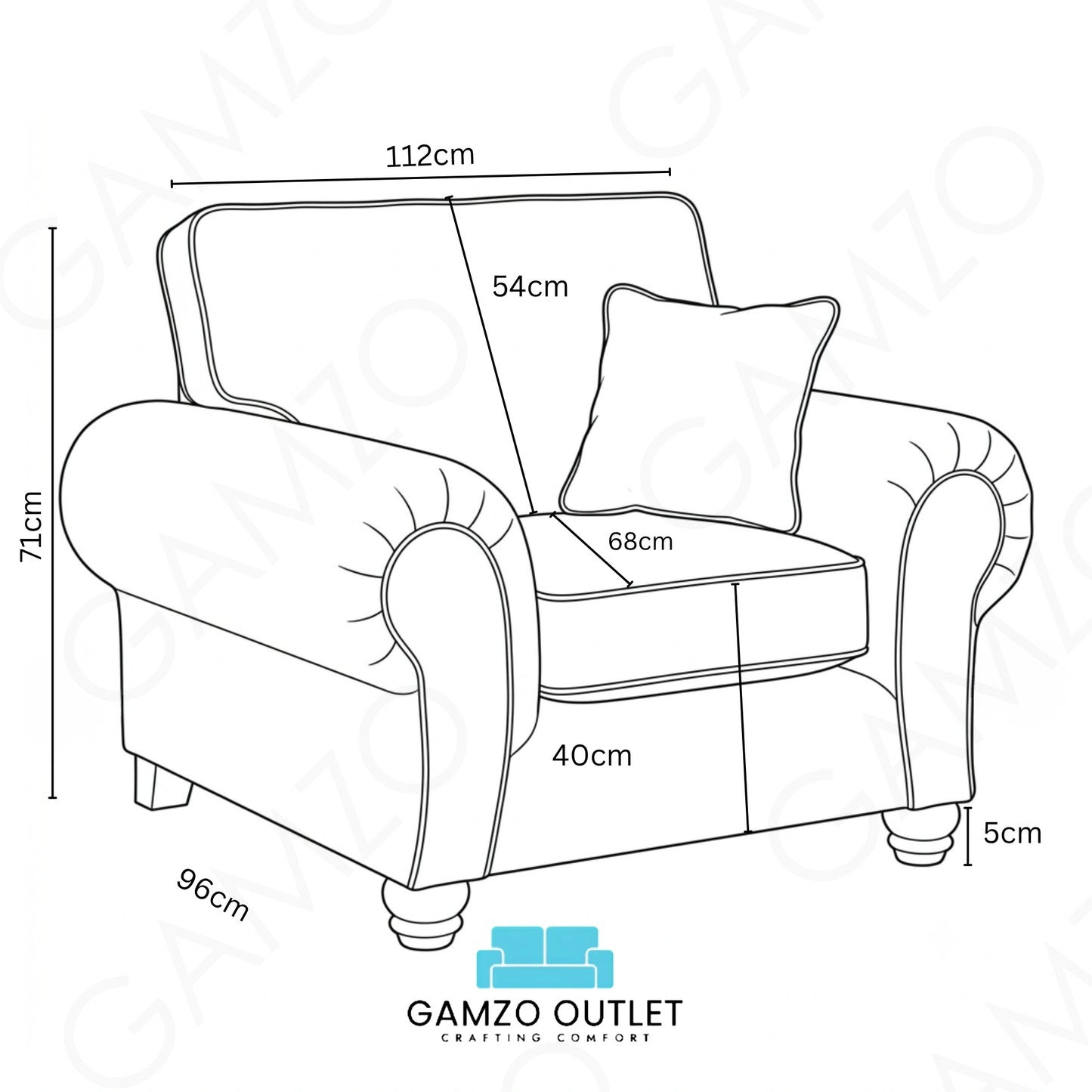 Chocolate Brown Armchair