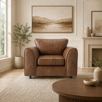 Chocolate Brown Armchair