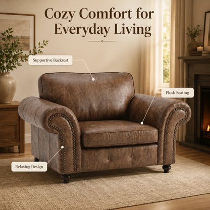 Chocolate Brown Armchair