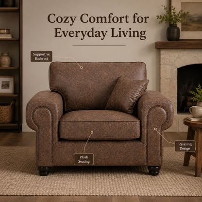 Chocolate Brown Armchair