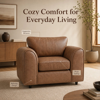 Chocolate Brown Armchair