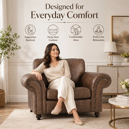 Chocolate Brown Armchair