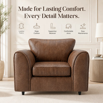 Chocolate Brown Armchair