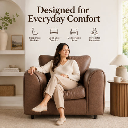 Chocolate Brown Armchair