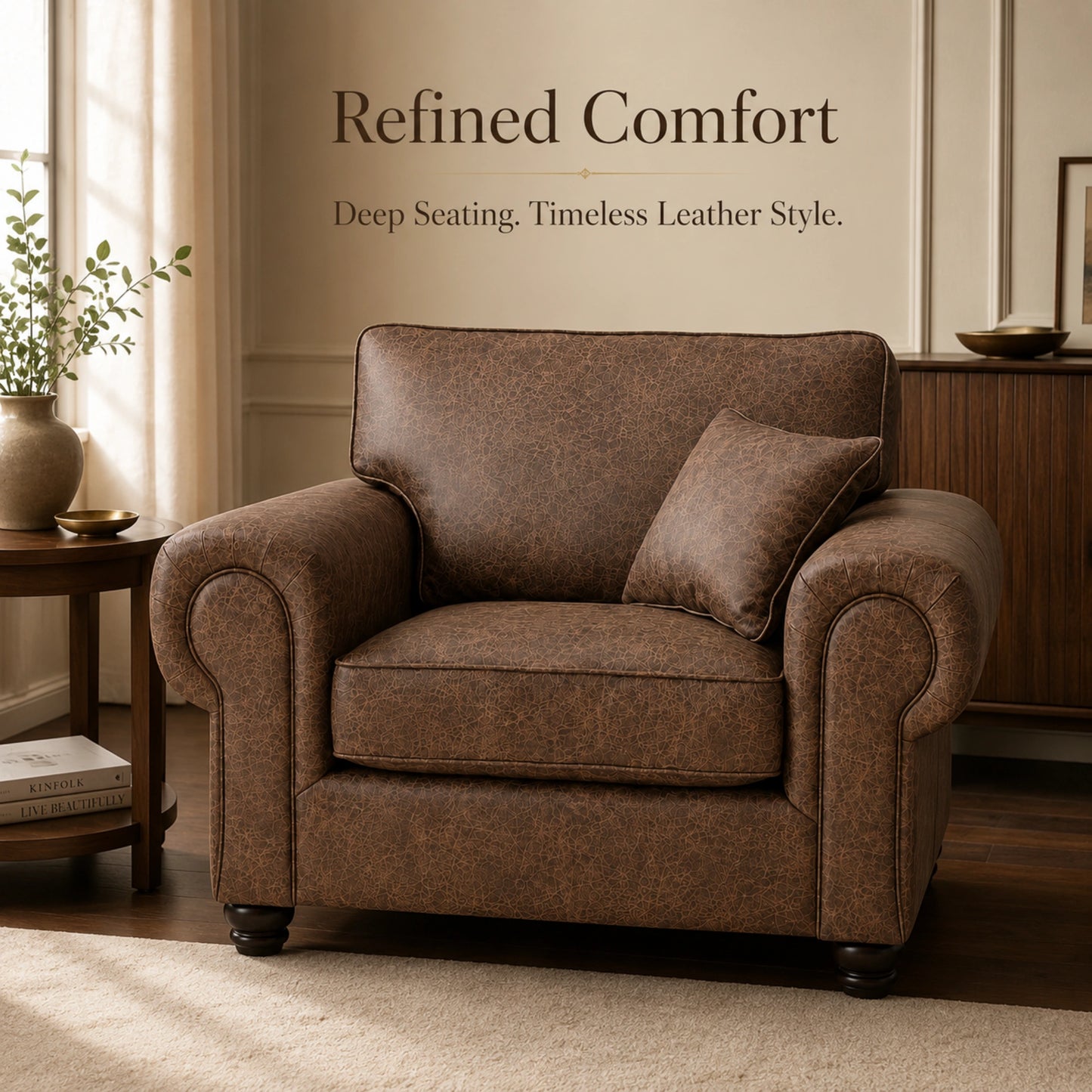 Chocolate Brown Armchair