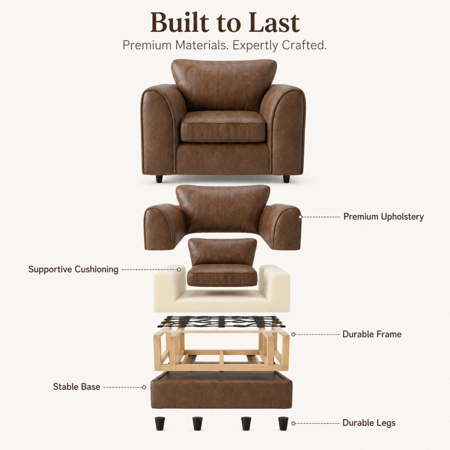 Chocolate Brown Armchair