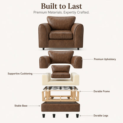 Chocolate Brown Armchair