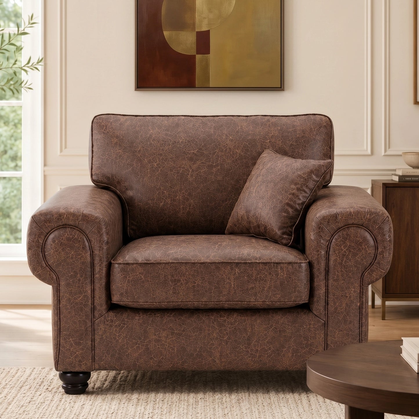 Chocolate Brown Armchair