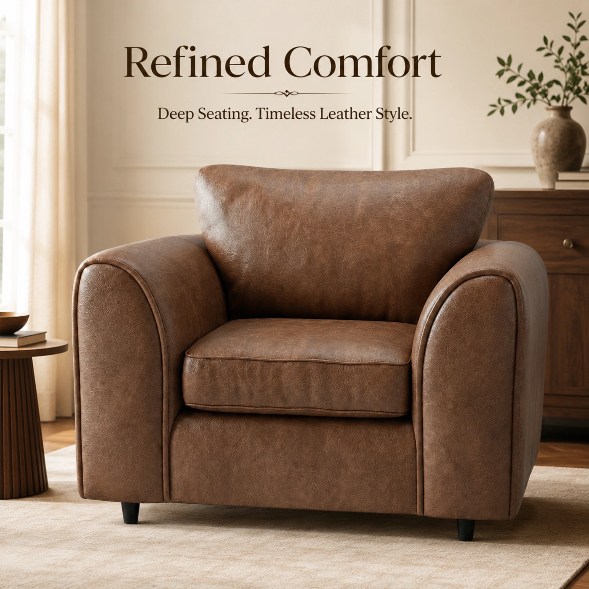 Chocolate Brown Armchair