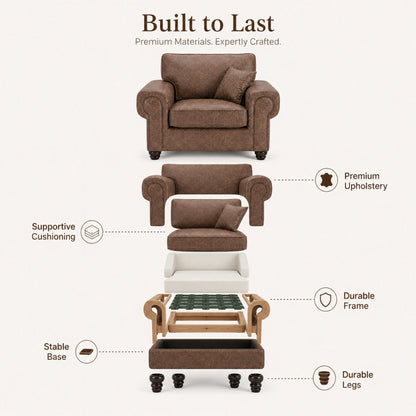 Chocolate Brown Armchair