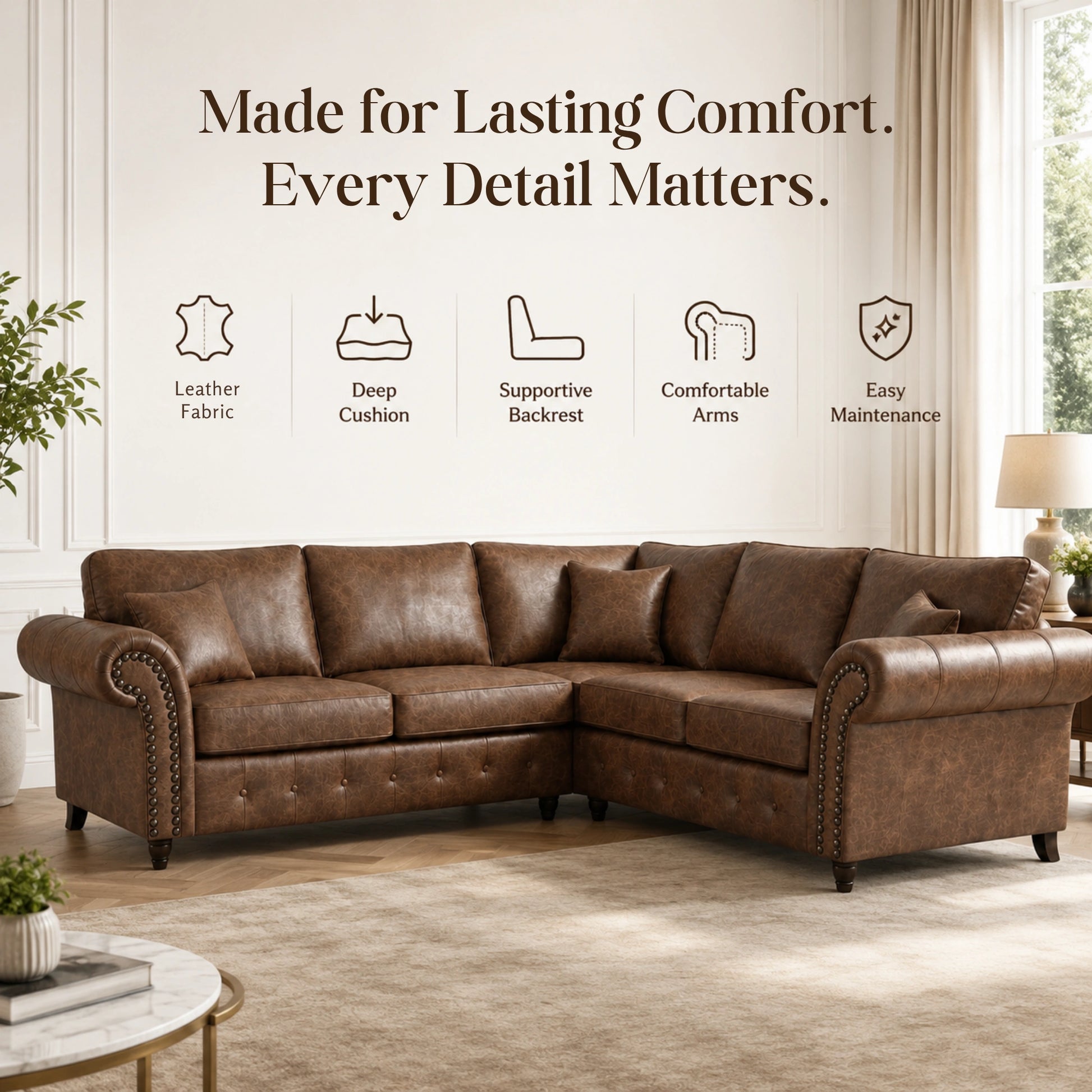 Chocolate Brown Corner