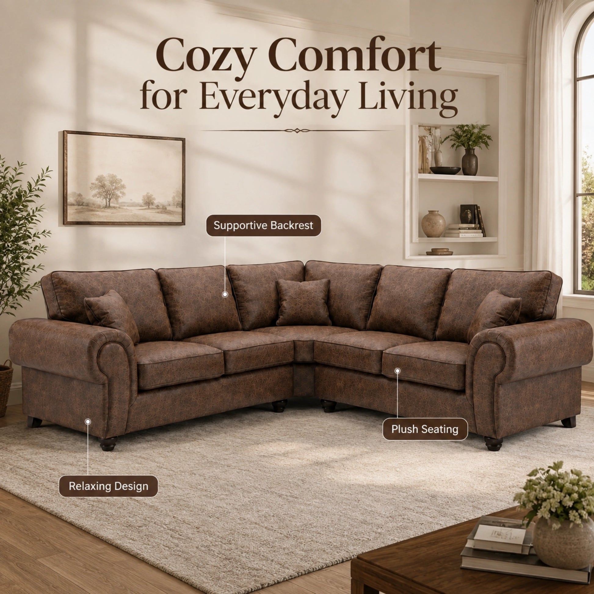 Chocolate Brown Corner