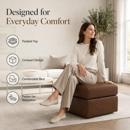 Chocolate Brown Footstool