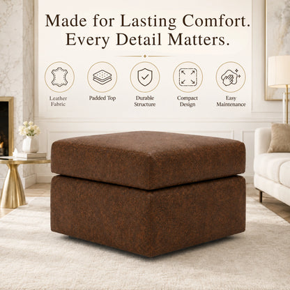 Chocolate Brown Footstool